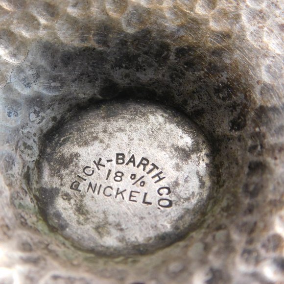 Antique Pick Barth Goblet 18% Nickel Silver Chalice Cups Lot of 4 - Picture 8 of 8